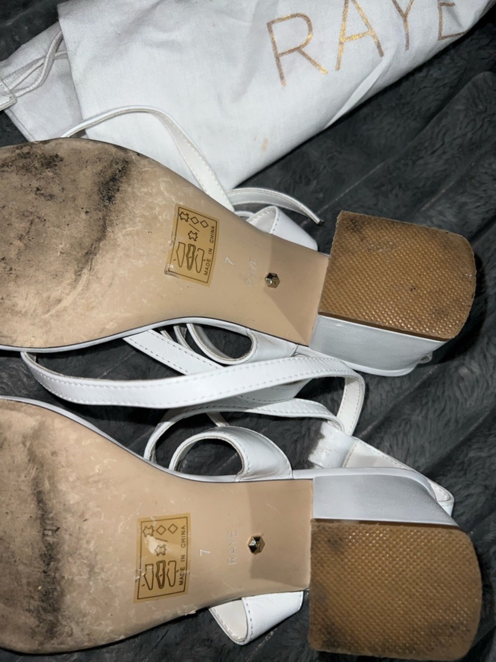 RAYE White Kepner Sandal - Dust Bag Included - Picture 16 of 16